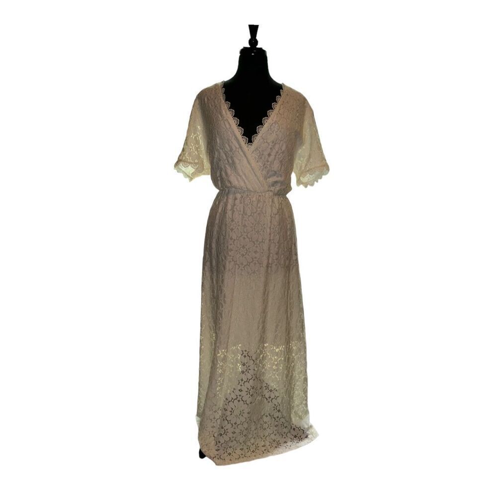 SHEIN Lace Maxi Dress